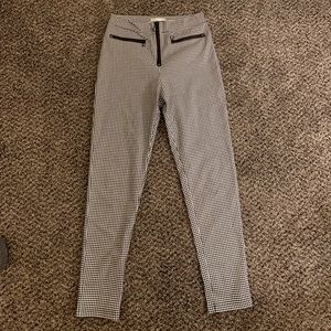 Plaid skinny pants